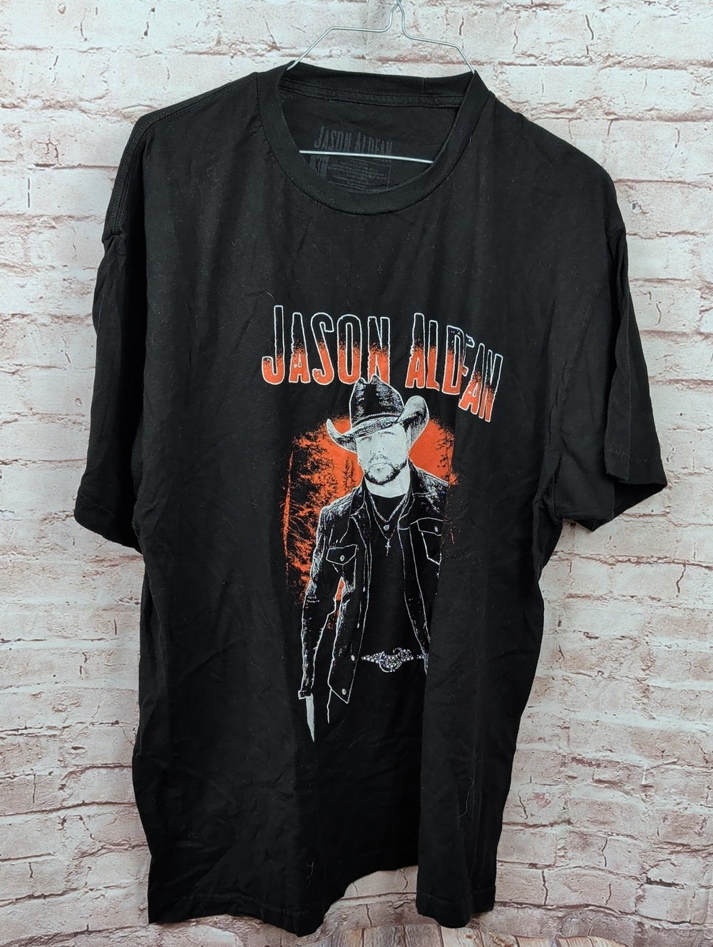 Jason Aldean Concert Tee shirt Rock N Roll Cowboy Tour Black Mens XXL